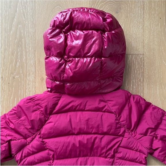 Lululemon Fuschia Nylon Goose Down Puffer Zipper Hoodie 4 - Picture 10 of 11